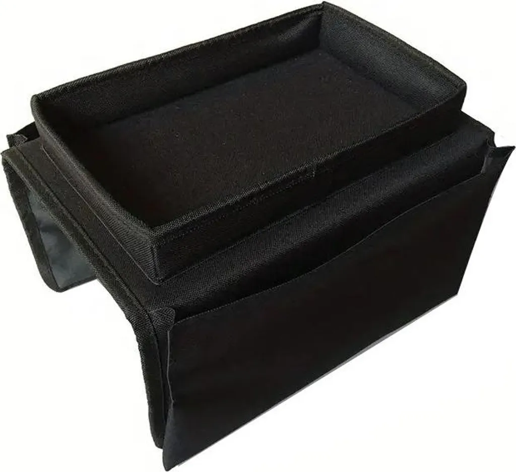 Organizer Divano INF Nero Oxford | Tasca Portaoggetti Letto Salvaspazio