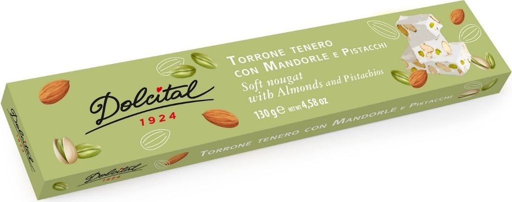 Torrone mit Mandeln und Pistazien, soft, Torrone tenero con Produktbild 