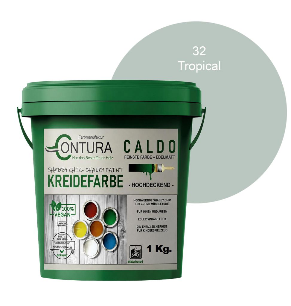 Contura BeGreen 1Kg. Kreidefarbe Shabby Chic Möbellack - 32 Produktbild 