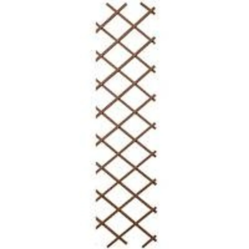 Échelle de jardin perforée marron 1,8m anti-rouille pour petit espace