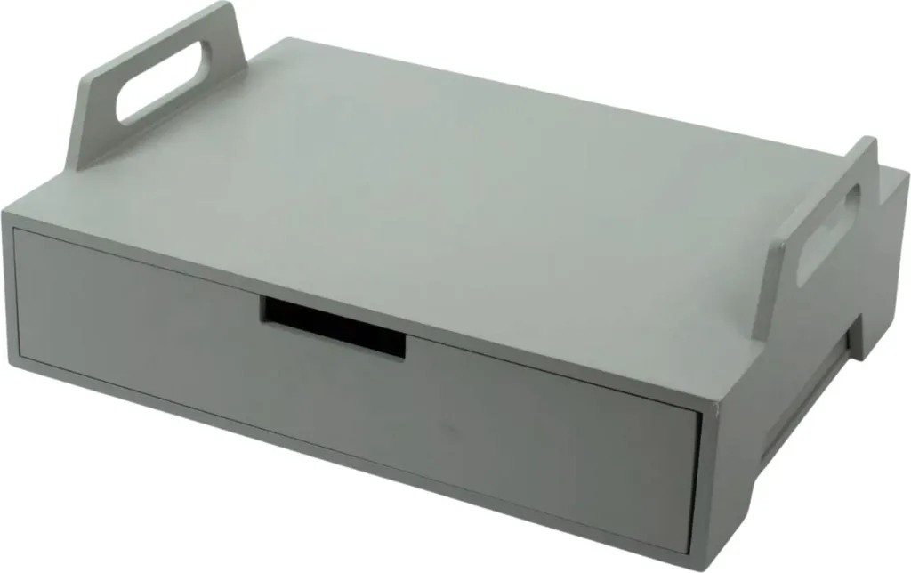 Support ordinateur bois Gusta Vert Gris 41x30 cm : fini le mal de dos