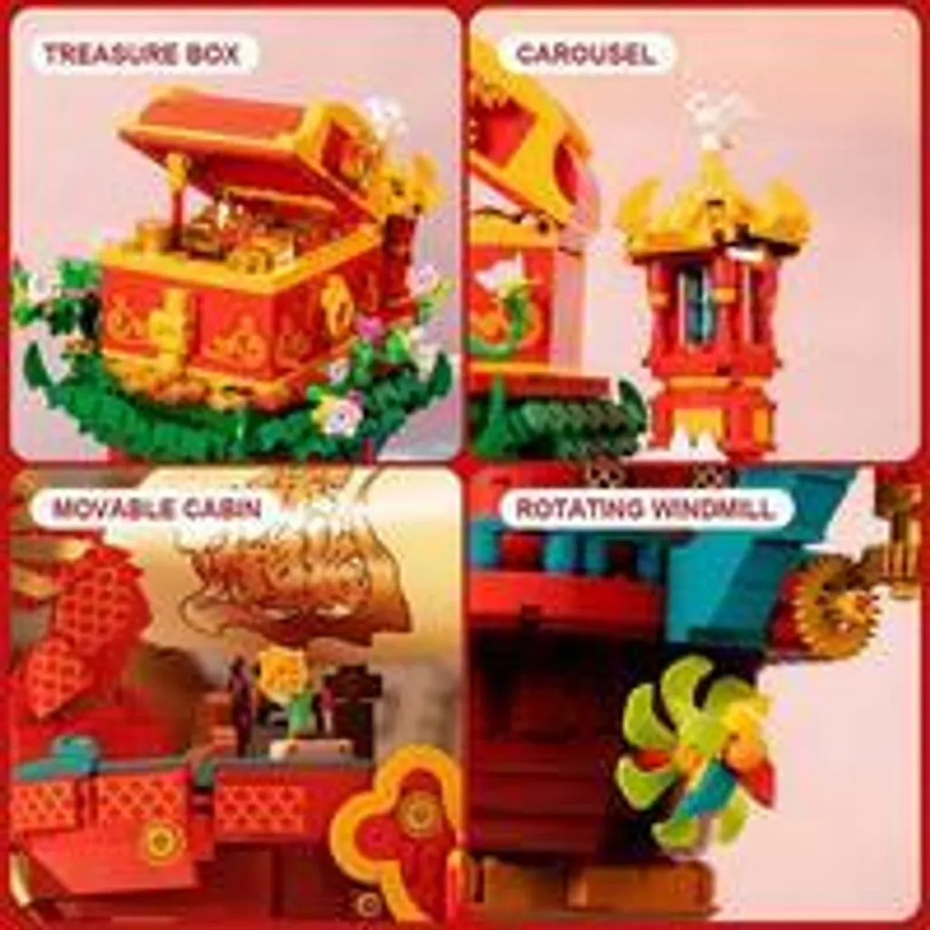 Pantasy Fortune Dragon Ship Kit de Construction 52cm Modèle de Collection - 3