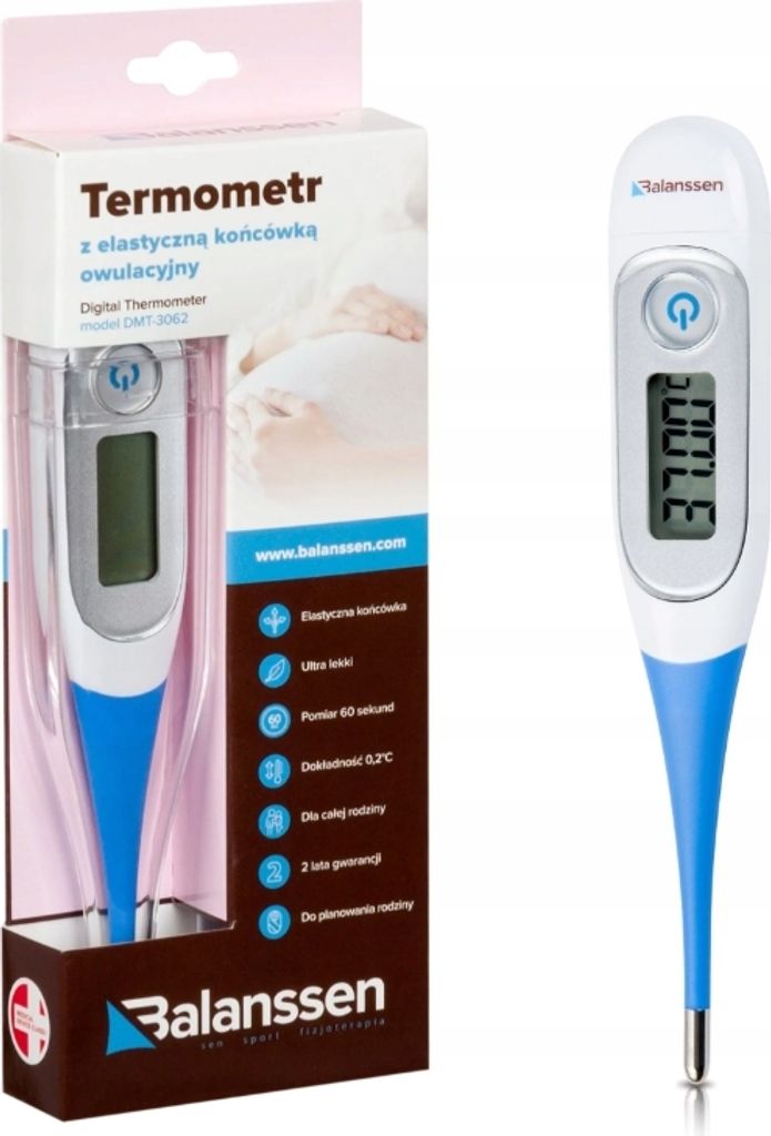 Balanssen Ovulationsthermometer mit flexibler Spitze DMT 3062, 1 Stück