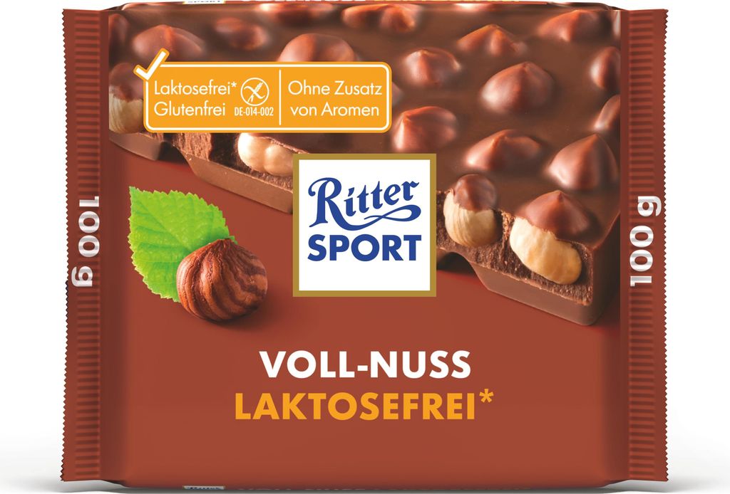 Ritter Sport Voll Nuss bez laktozy z całymi orzechami Zdjęcie produktu 