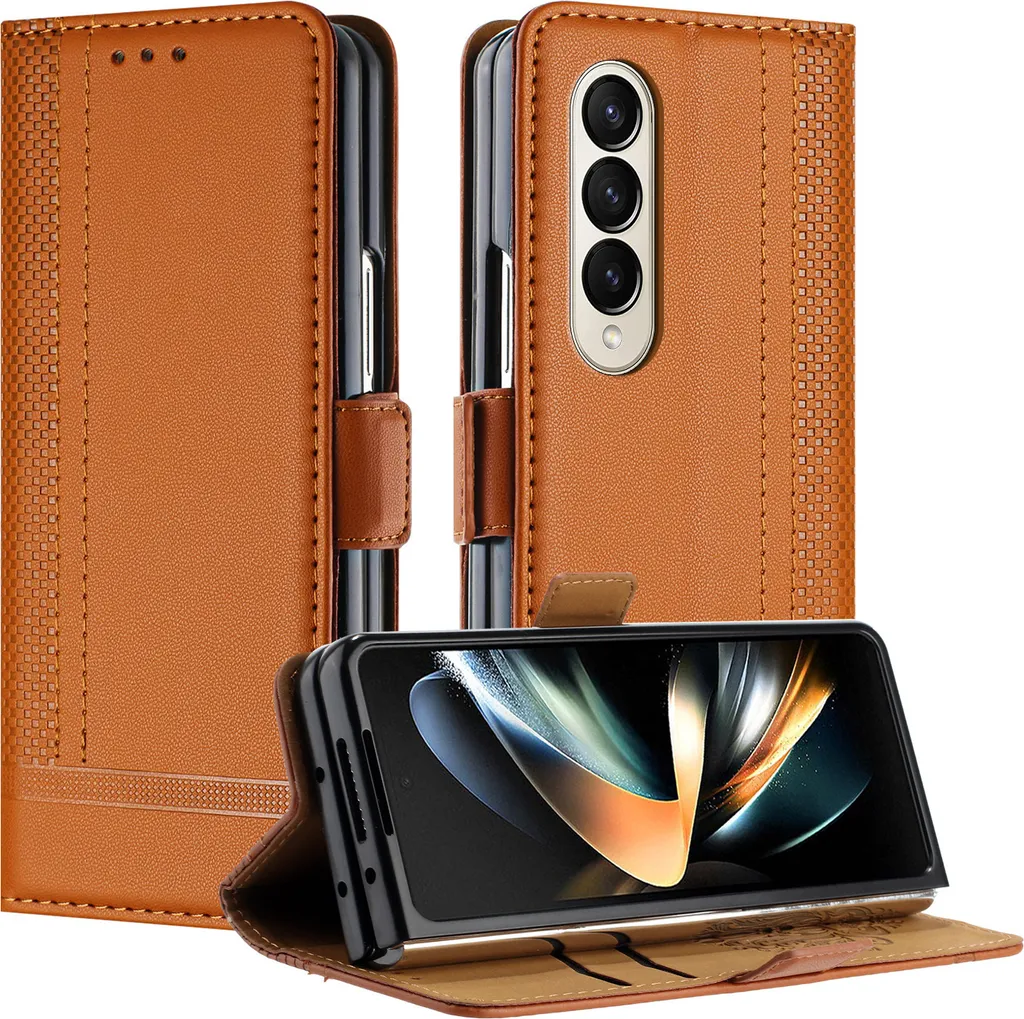Custodia Samsung Galaxy Z Fold 3 5G Pelle Marrone - Regalo di Lusso