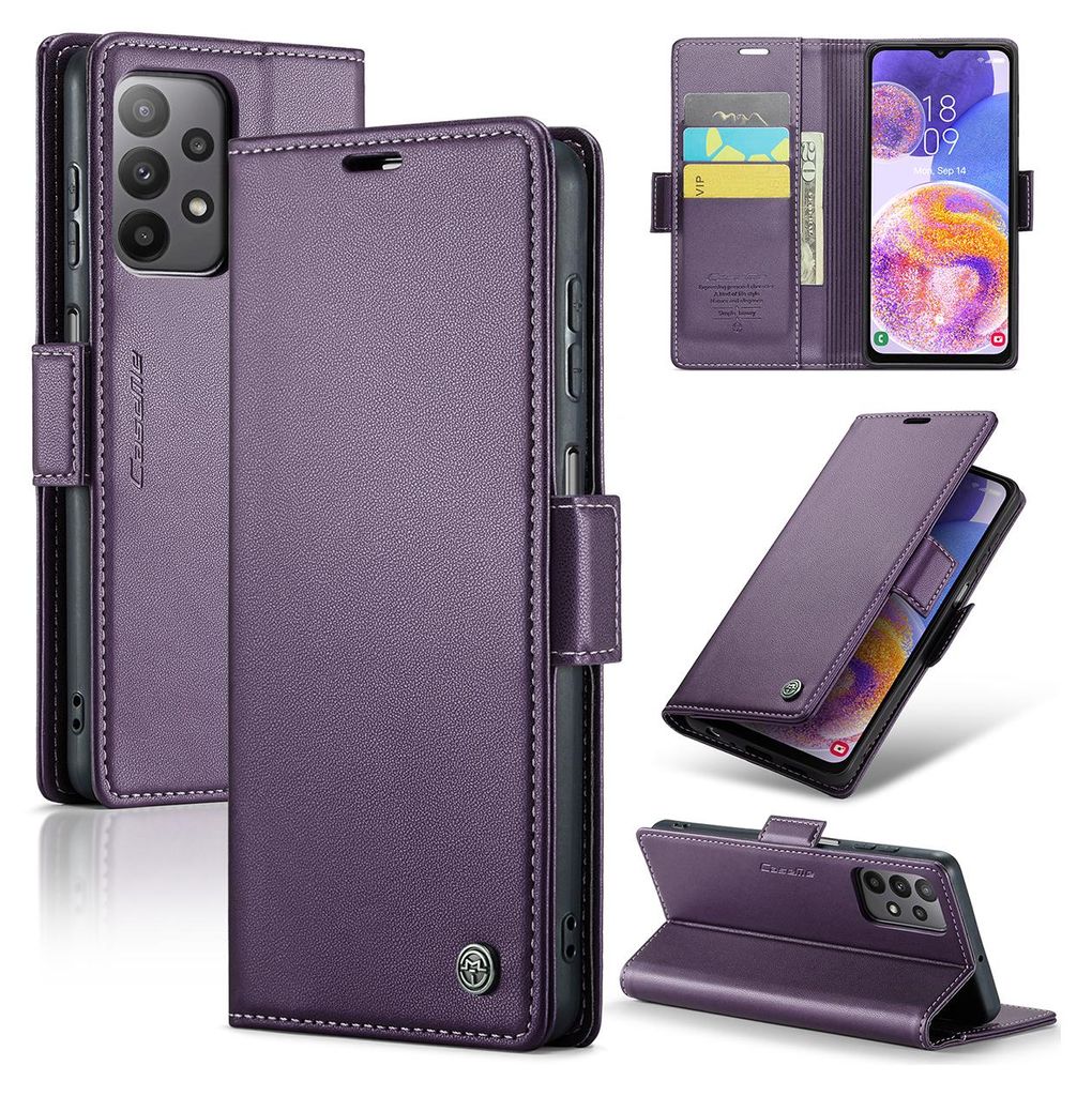 Galaxy A23 Hülle, Leder Brieftasche Kartenfach Schutzhülle Produktbild 