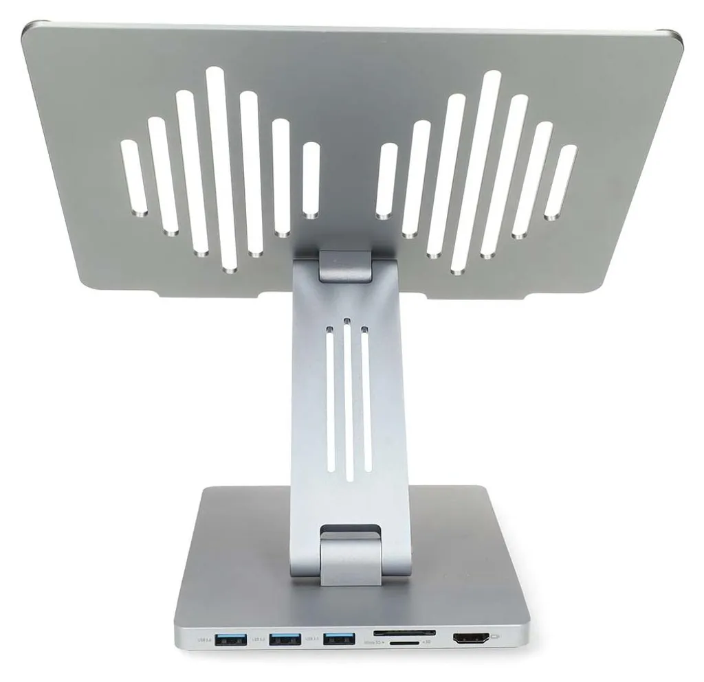 Support de Refroidissement Laptop avec Hub USB 4 Ports Coloris Argent