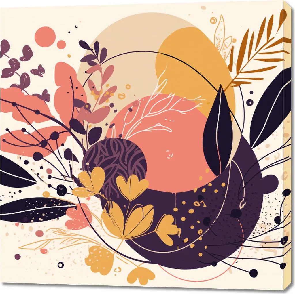 Quadro 100x100 cm Vigore delle Forme - Arte Moderna per Arredo Luxury