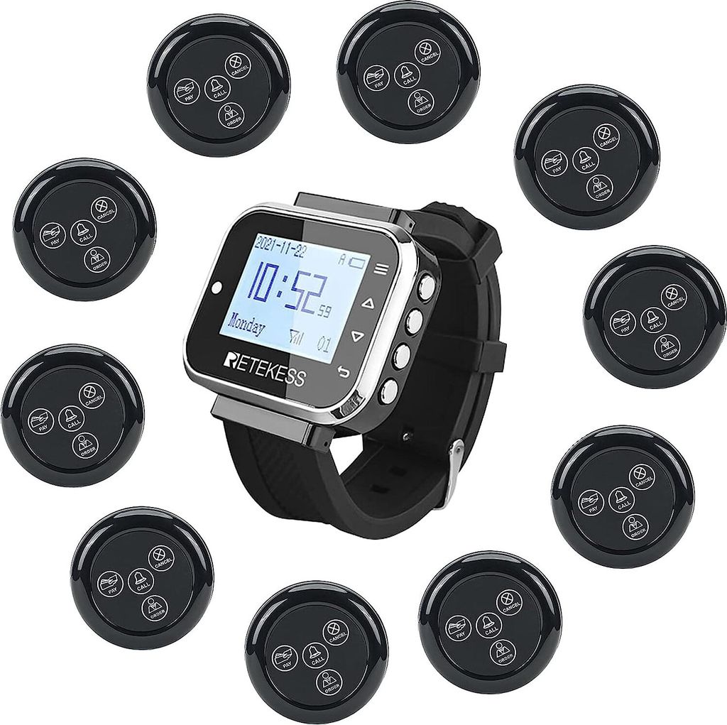 Retekess TD110-TD032 Pager System, systém volania čašníkov, Obrázok produktu 