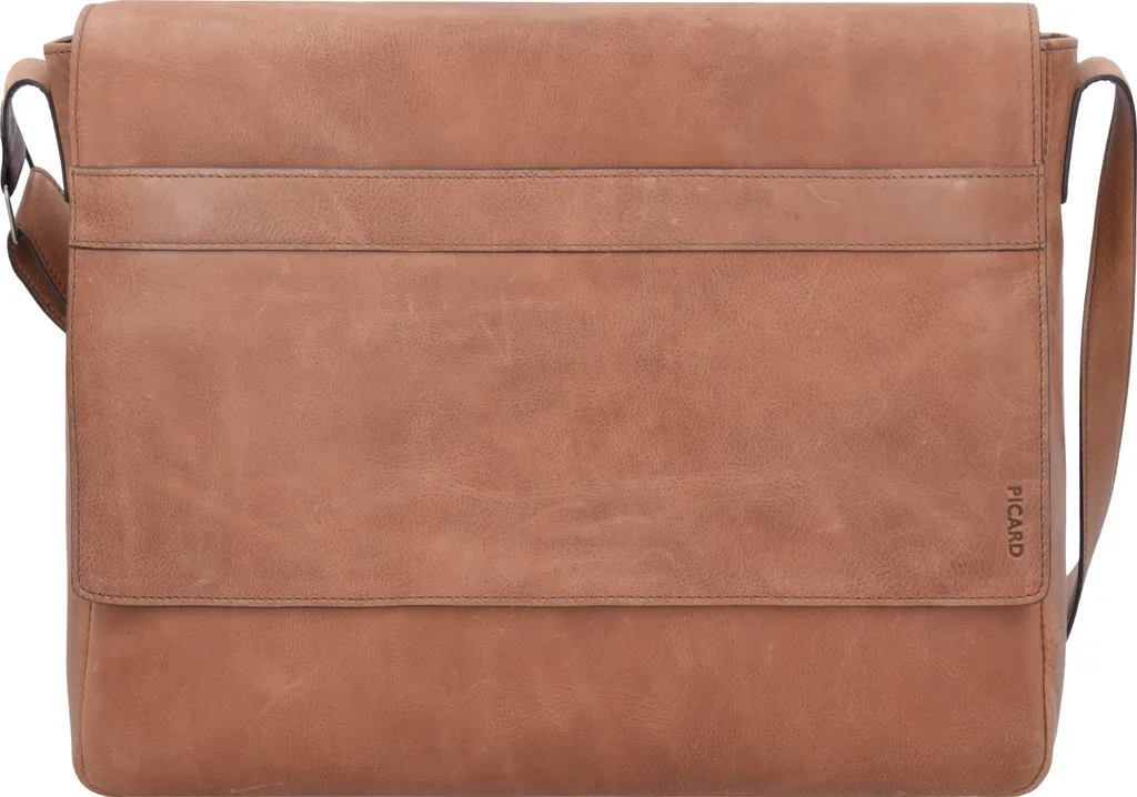 Picard Enzo Borsa a Tracolla 40cm Whisky - Cuoio Vintage per Uomo