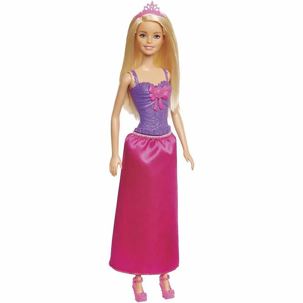 Mattel GGJ94 Barbie Puppe Blond Prinzessin mit Diadem Rock und Schuhe Neu