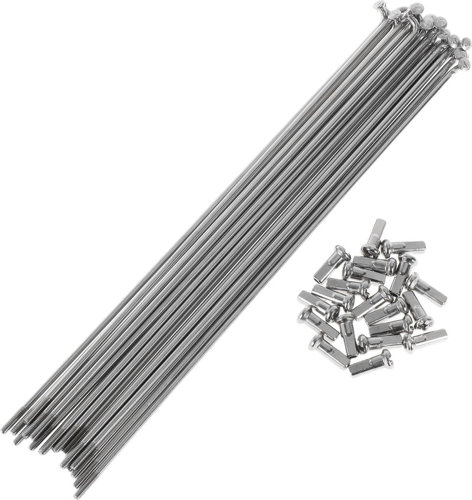 20 Satz 13G Fahrradspeichen 183mm Fahrradspeichen 304 Edelstahl Silberton