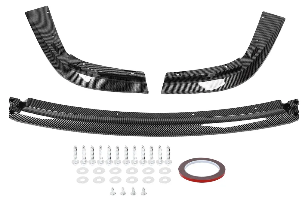 Lèvre de pare-chocs aspect carbone pour Subaru Impreza WRX STI 3 pièces