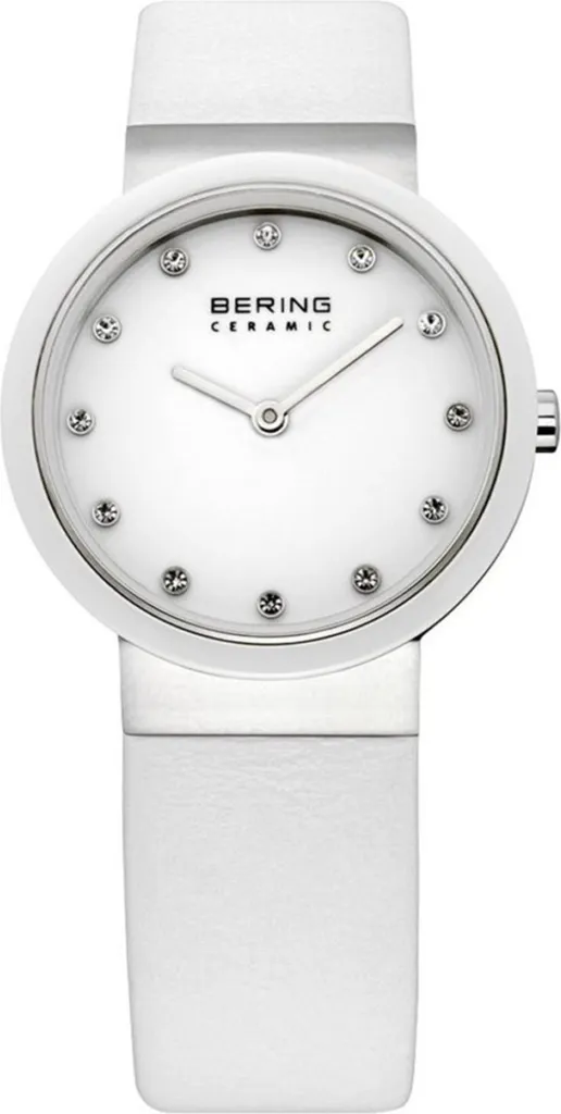 Montre Femme en Céramique Blanche Bering 10729-854 Bijou Horloger de Luxe