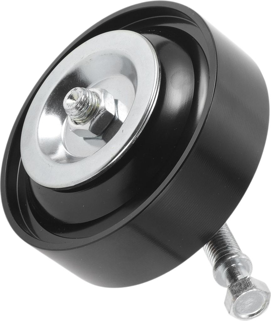 Antriebsriemenspannrolle für Infiniti Q45 2001-2006 Keilrippenriemenspannrolle Leerlauf Nr.11925AL50A/11925AC50B Stahl Schwarz 1 Stück