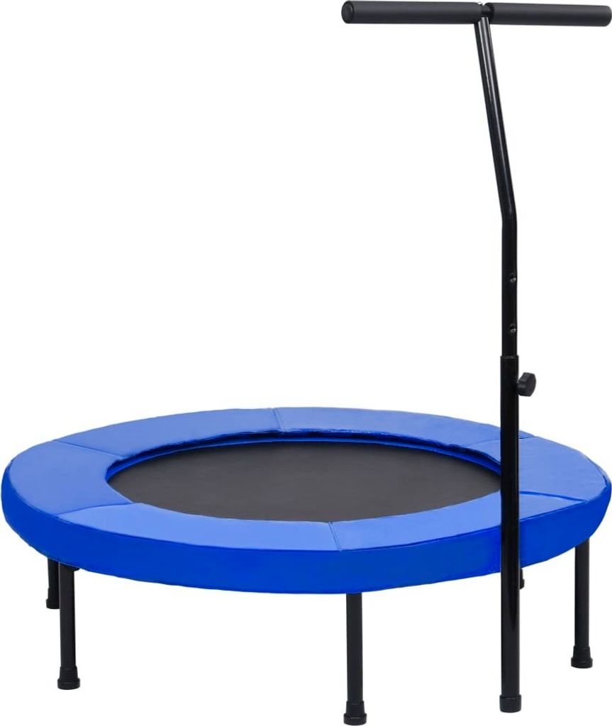 Fitness Trampolin mit Griff und Sicherheitspolster 102 cm