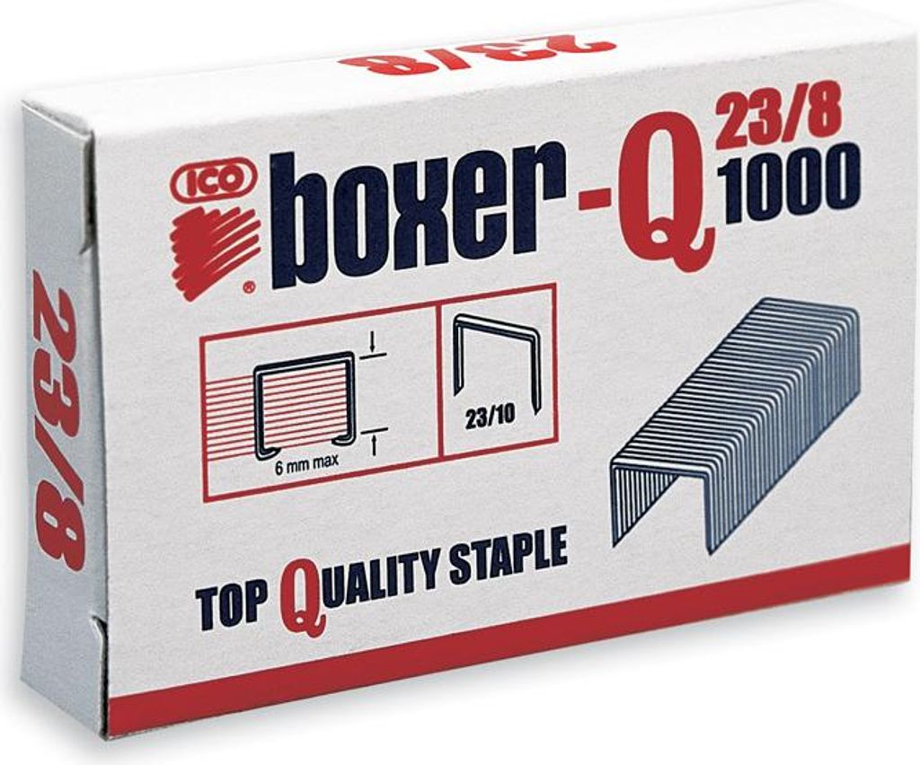 Spony do sešívačky Boxer-Q, 23/8, 1 000 ks Obrázek produktu 