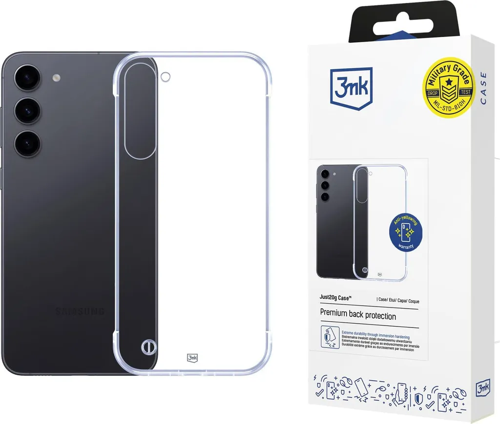 Custodia Samsung S23+ 3mk Just20G Trasparente - Vivi senza Pensieri