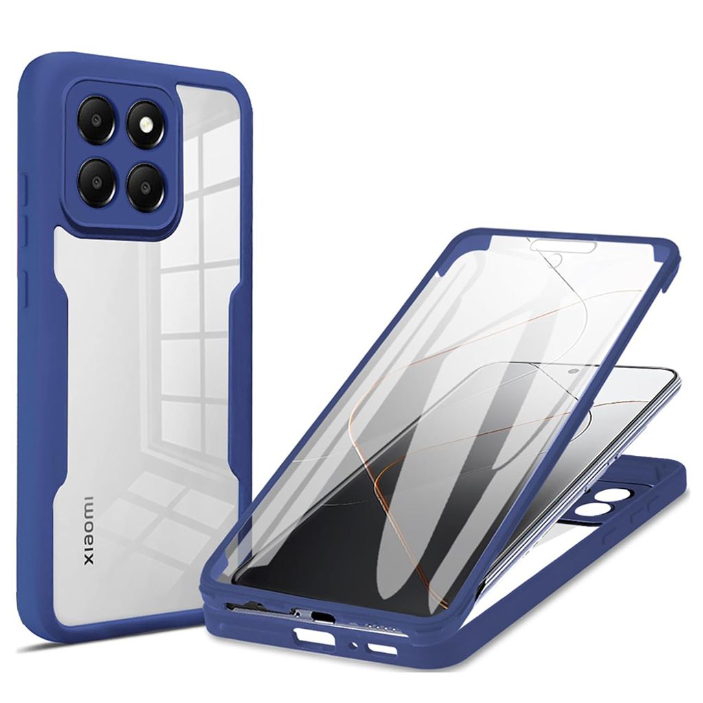 Techsuit ColorVerse 360 Hülle mit Schutzfolie für Xiaomi 14 - Blau