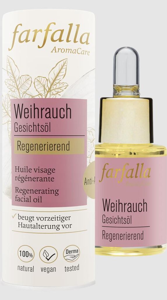 Farfalla Gesichtsöl Weihrauch, regenerierend Bio 15ml