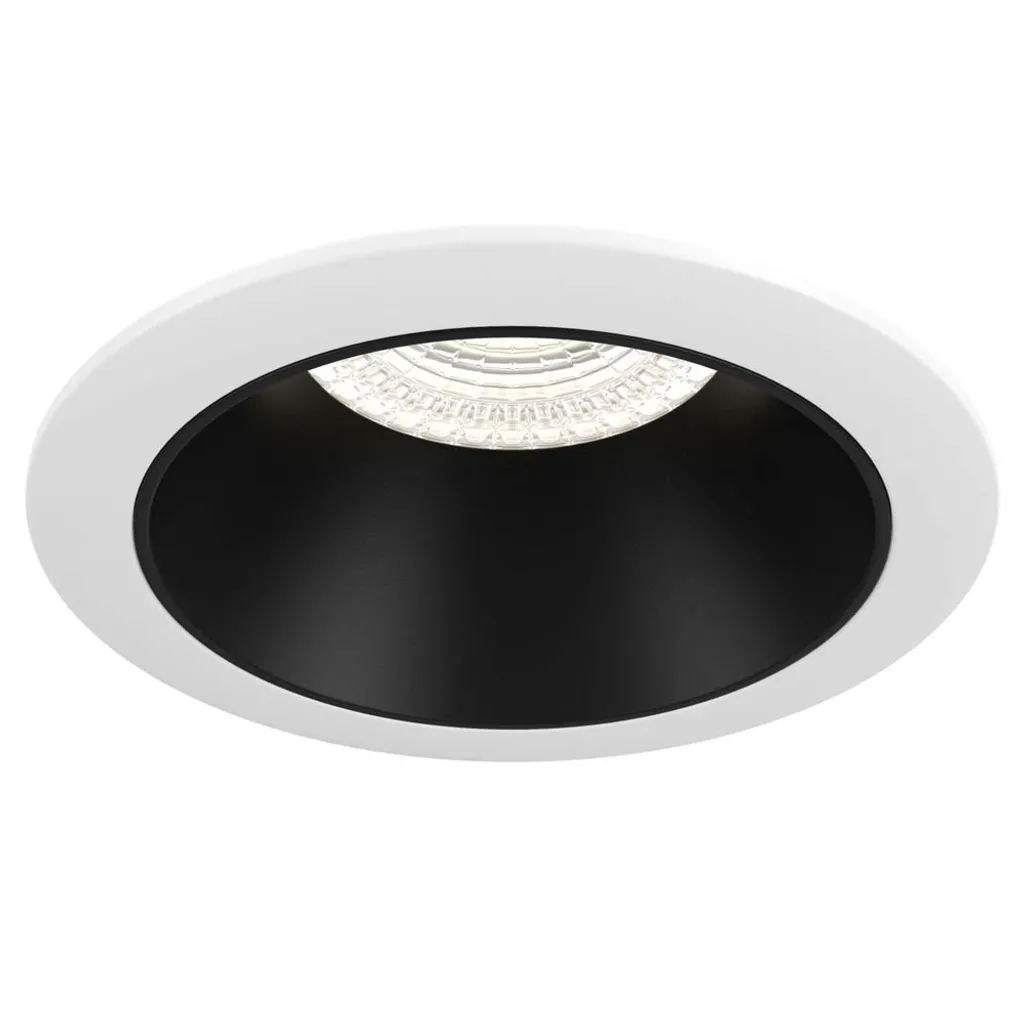 Faretto Design Bianco Nero 8,5 cm Alluminio | Luce Calda Atmosfera