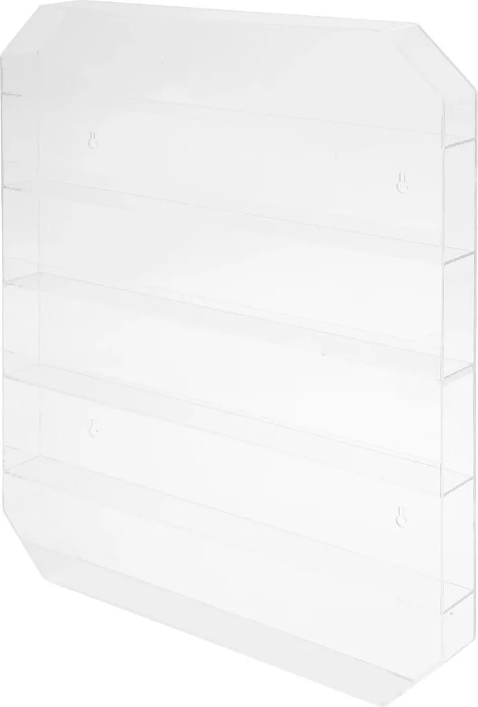 Présentoir mural en acrylique pour 192 vernis à ongles - Lot de 2