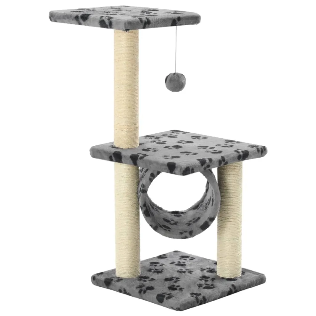 Albero Tiragraffi Gatti 65cm Grigio - Design Zampina The Living Store - 2