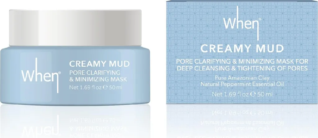 WHEN Maschera viso cremosa al fango per affinare e minimizzare i pori 50 ml