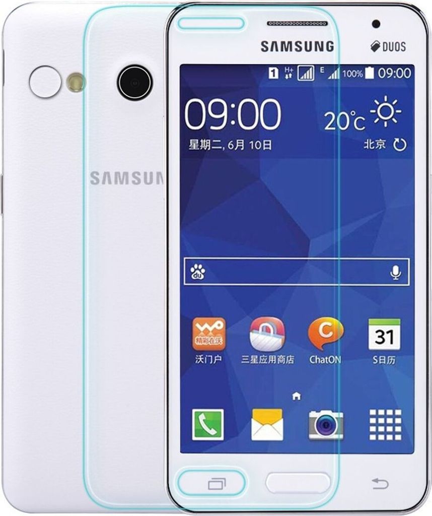Samsung Galaxy Core 2 Displayschutzfolie 9H Verbundglas Panzer Schutz Glas Tempered Glas