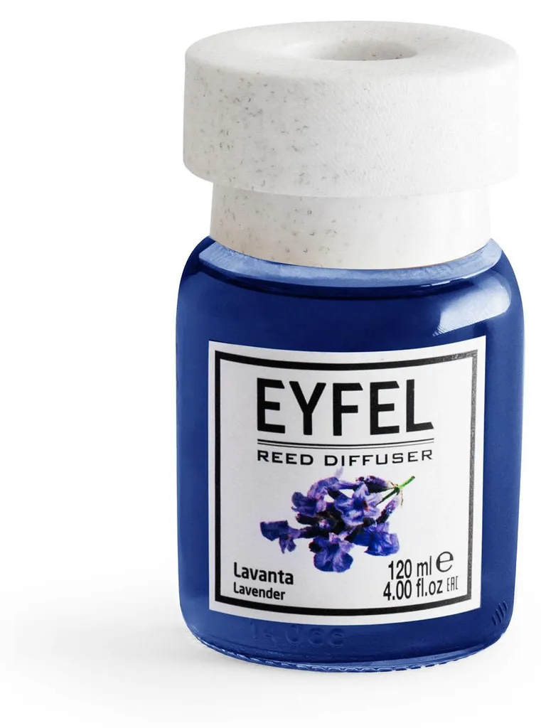 Parfum d'ambiance EYFEL Lavande 120 ml - Diffuseur à bâtonnets Premium - 10