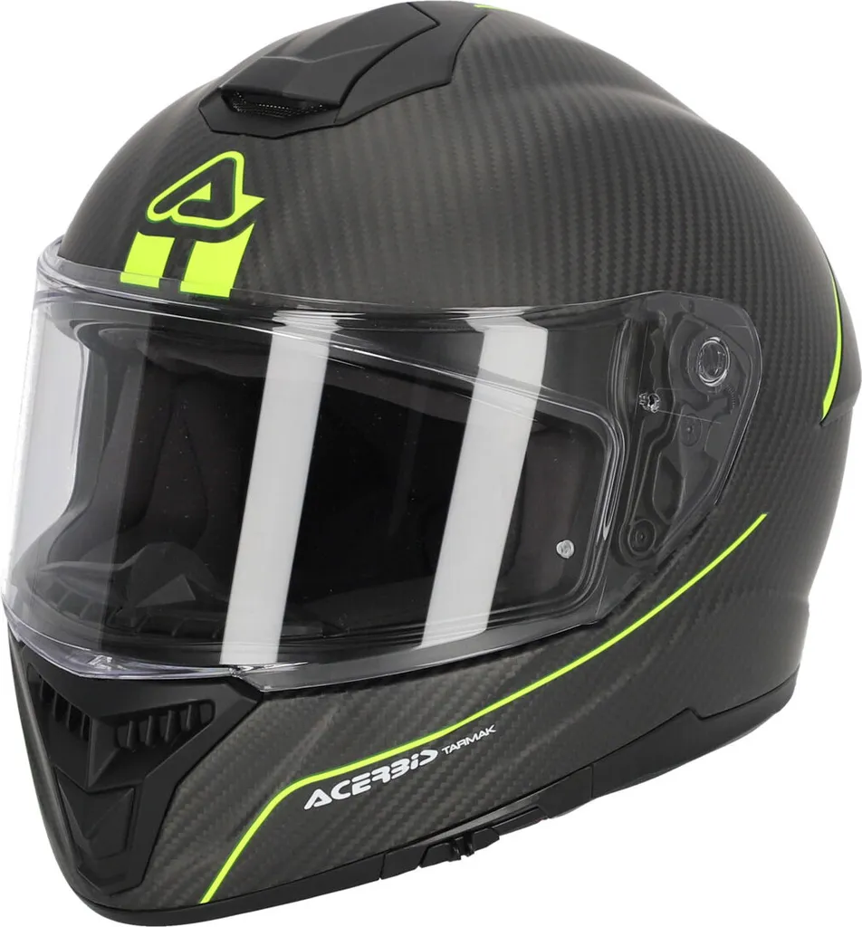 Casque intégral ACERBIS Tarmak 22.06 Carbon Black Fluo Yellow Matt XXL