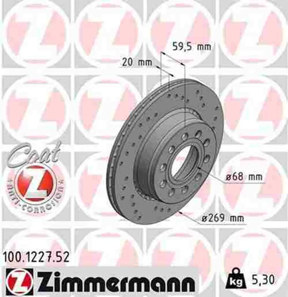 2 Disques de Frein Zimmermann Audi A6 V8 : Stop aux Vibrations