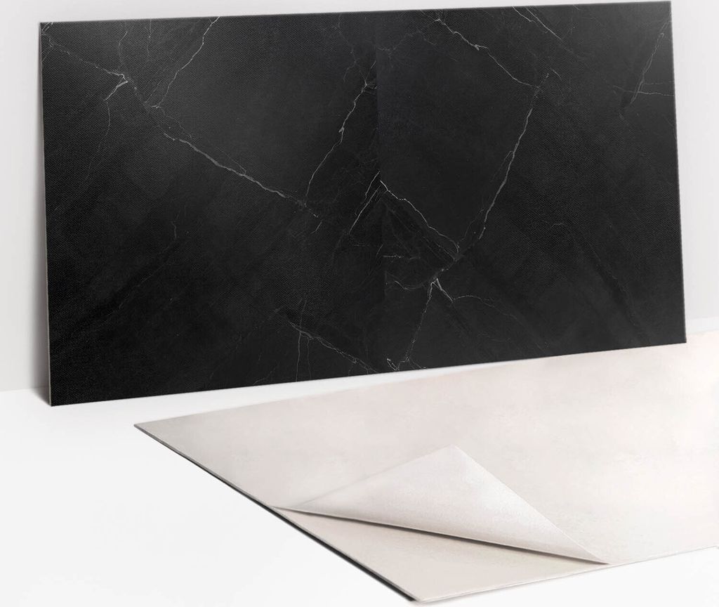 Dekorative PVC Wandpaneele - Küchenpaneele Rückwand hart Innenwand - 100 x 50 - Klassischer Marmor