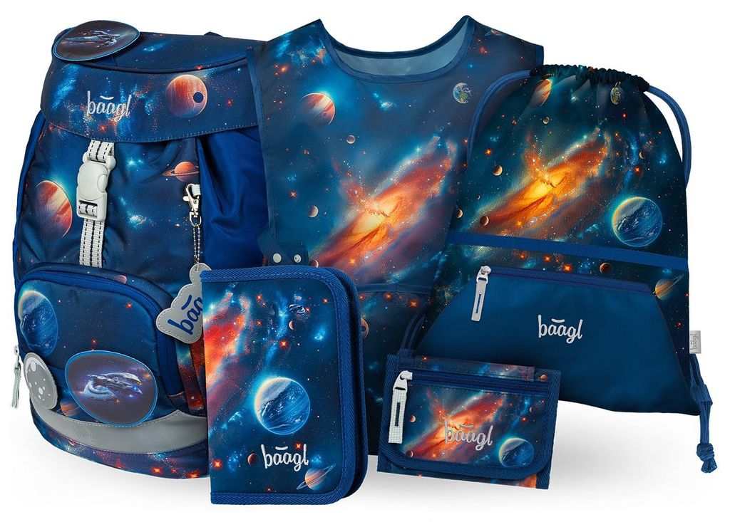 Baagl Schulranzen Jungen Set 5 Teilig Airy 1. Klasse 16,5 l Produktbild 