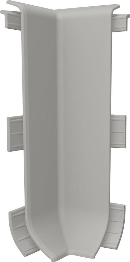 VILO Innenecke LINELA - PVC Eckverbinder für Fußleisten - Wasserfest & Stoßfest - 2 Stück - Grau