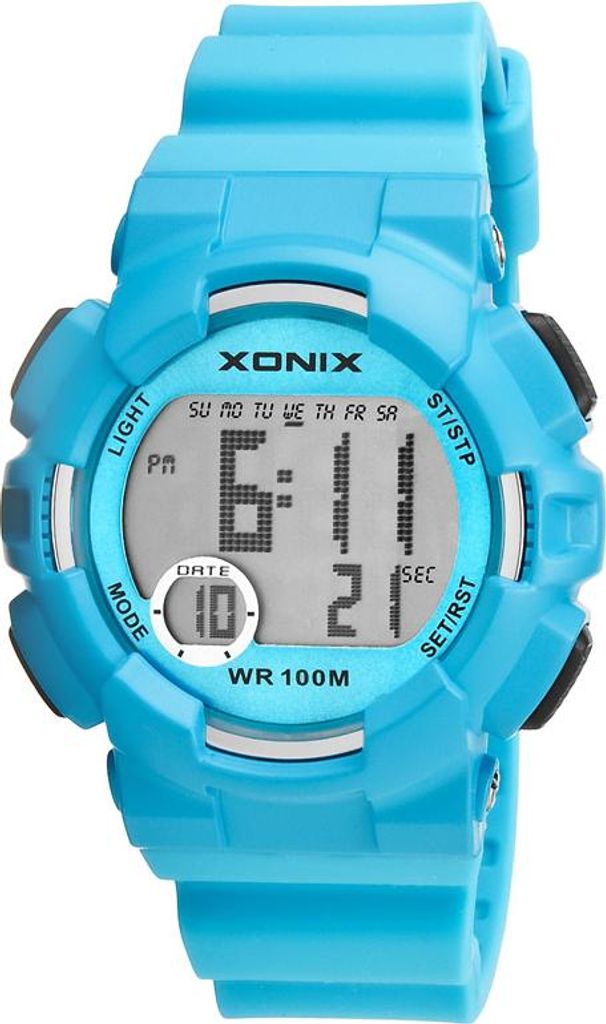 Uhr KJ Serie antiallergisch mit Stoppuhr, Alarm, 100m Wasserdichtigkeit und Silikonarmband