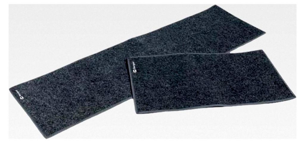 Fußmatte Läufer 150 x 45 cm | für Gang und Boden im Wohnmobil und Wohnwagen, Camping schwarz und flauschig | Bodenbelag Teppich Läufer Auto Mat...