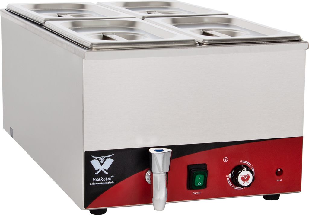 Beeketal Speisenwärmer Wasserbad Bain Marie, Bain Marie Modell:BBM4