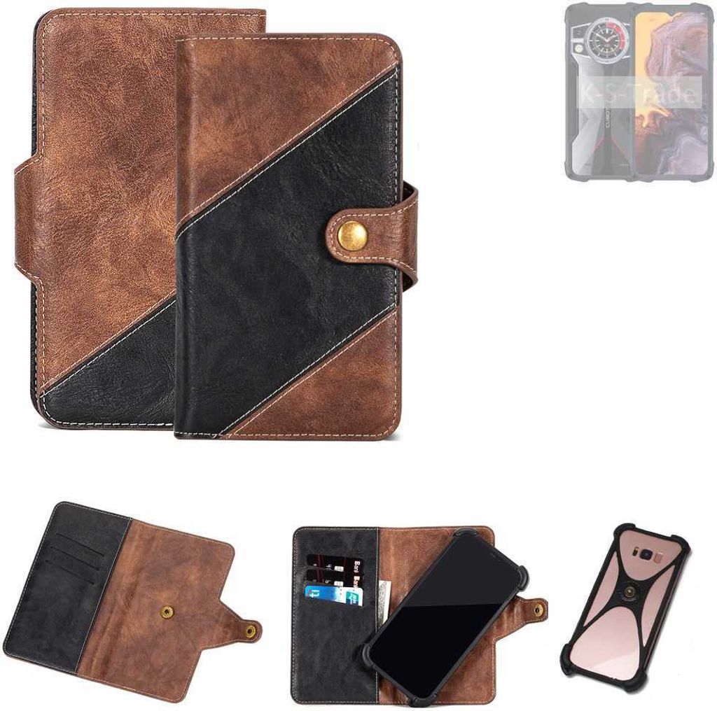 K-S-Trade Handyhülle Schutzhülle Bookstyle Case kompatibel mit Cubot KingKong 9 Klapphülle Cover Hülle Schutztasche 1x