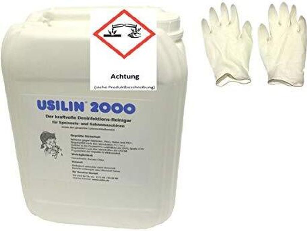 Usilin 2000 Desinfektionsreiniger 10 l und Handschuhe Produktbild 