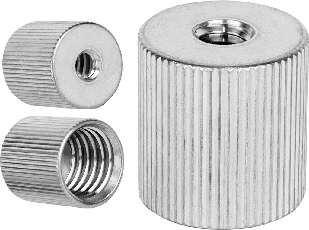 Manchon de réduction 1/4" vers 5/8" femelle en aluminium noir 19mm
