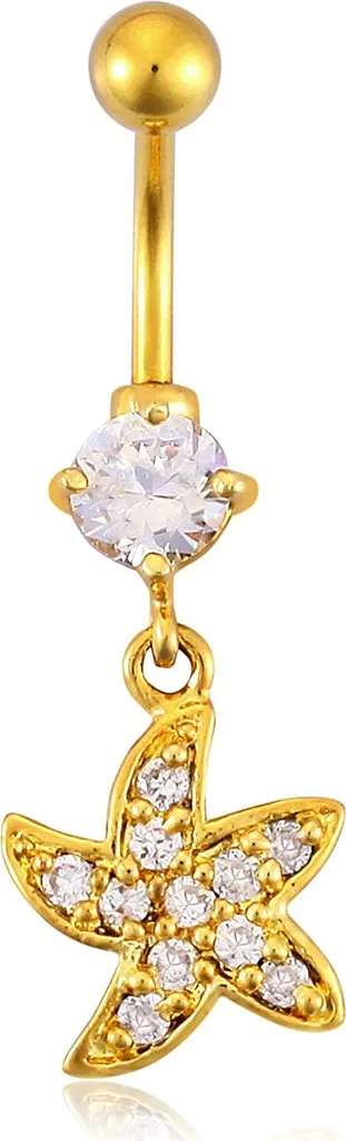 Gioiello Ombelico Karisma Titanio Oro: Luce e Benessere