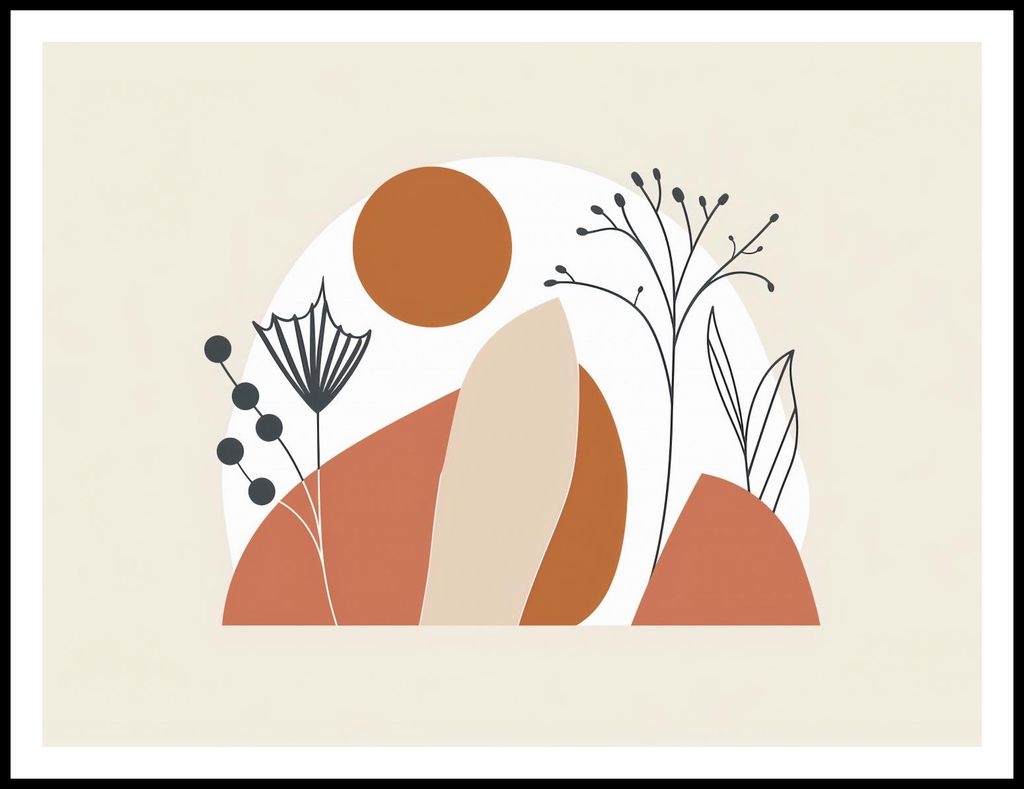 Poster 100x75cm Organischer Geflecht
