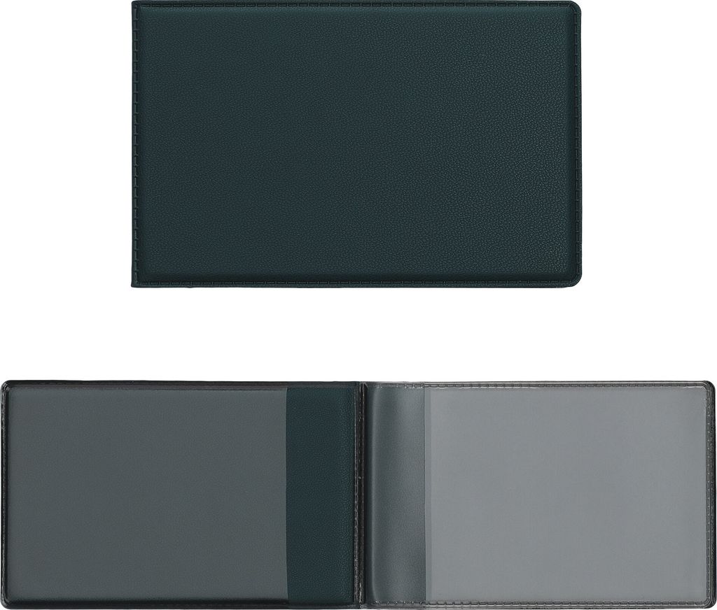 kwmobile 3in1 Kartenetui aus Kunstleder - 10 x 6,5cm - Mini Kreditkarten Wallet - Etui für Karten im Scheckkartenformat - Petrol