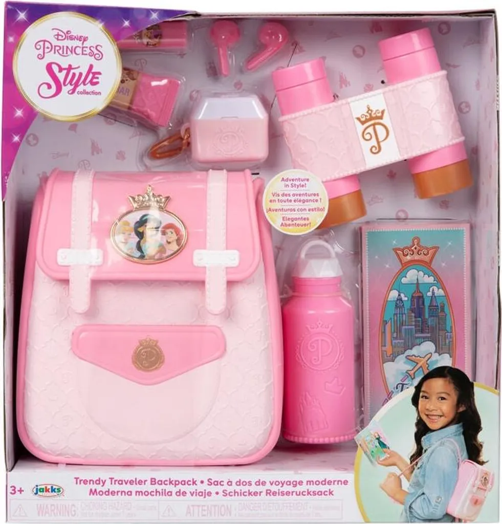 Sac à dos Disney Princesses pour enfants avec design rose durable