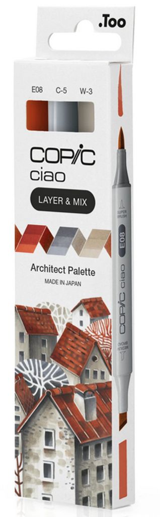 COPIC Marker ciao 3er Set "Architect Palette"