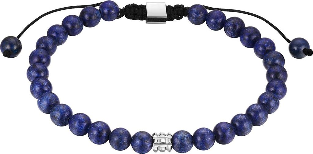True Rebels Armband Edelstahl Lapislazuli 50060246