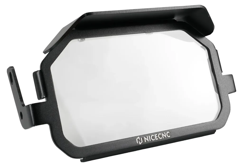 Cache écran instruments moto avec protection antivol et pare-soleil noir