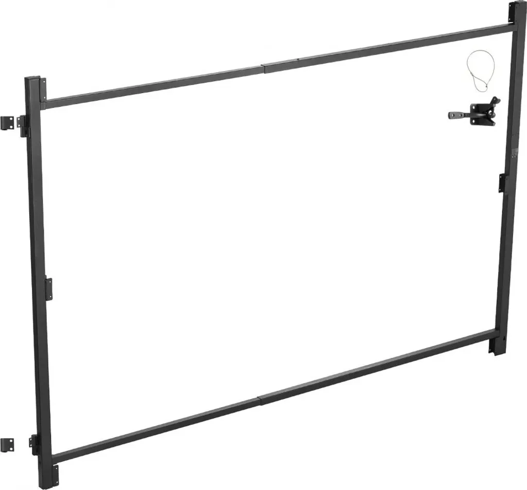 Kit de porte ajustable en fer 152-243cm structure de cadre robuste - 11