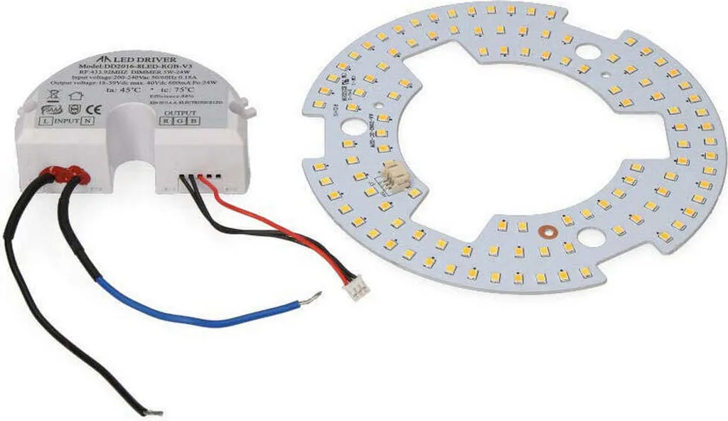 Éclairage LED pour Ventilateur EDM : Module LED et Transformateur Inclus
